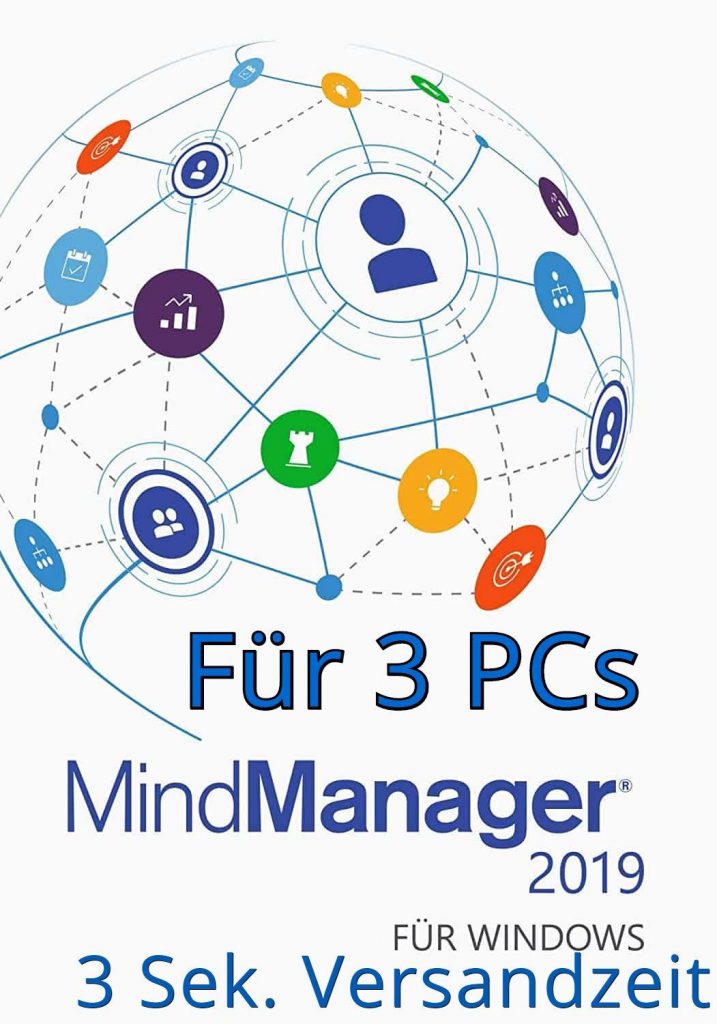 Mindjet MindManager 2019 Für 3 PCs | Key + Lifetime