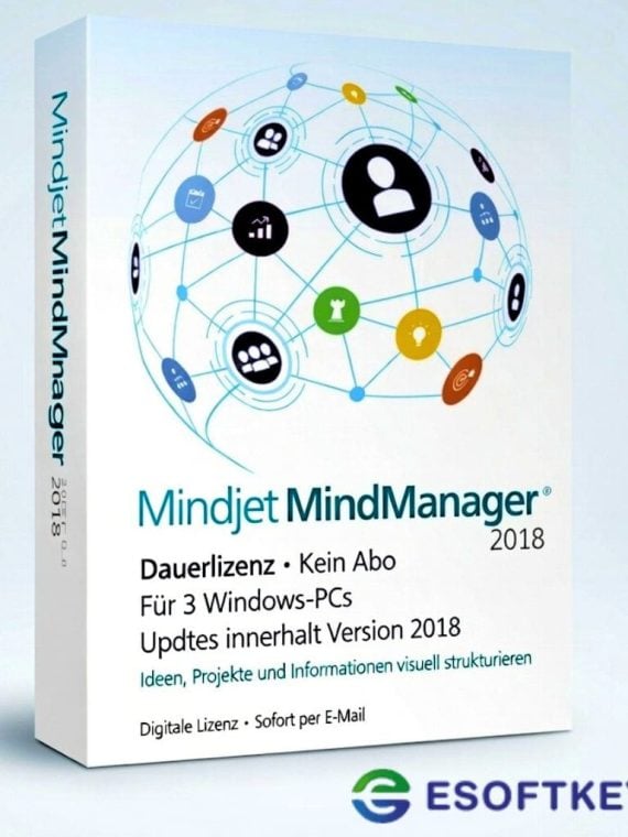 Mindjet MindManager 2018 Für 3 PCs | Key + Lifetime | Windows