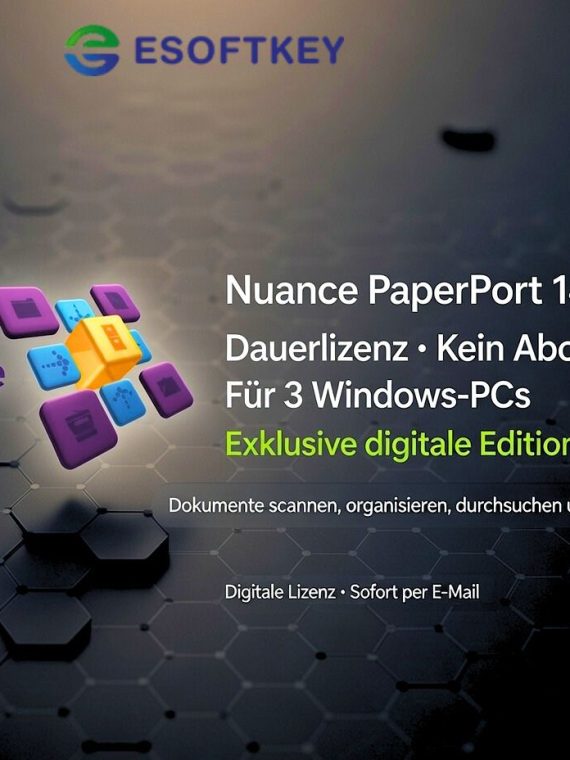 Nuance PaperPort 14.6 SE Für 3 PCs | Key + Lifetime | Windows Nur bei uns ist die 14.6 SE in Digitale verfügbar