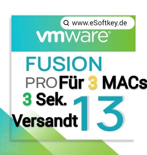 VMware Fusion 13 Pro für 3 Macs