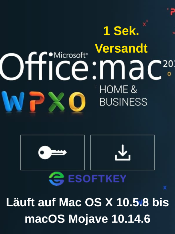 Microsoft Office 2011 Home & Business Für 3 MAC + Updates | Lifetime Kein Abo, Volumen App Aktivierung
