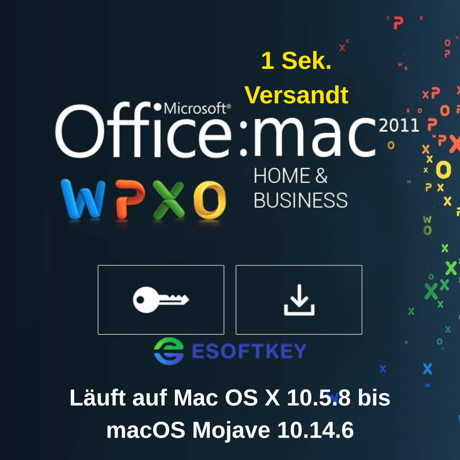 Microsoft Office 2011 Home & Business Für 3 MAC + Updates